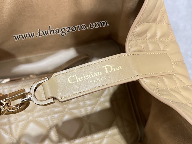 Dior专柜新款迪奥中号Toujours手袋牛皮超大藤格纹休闲女包 djfk1237